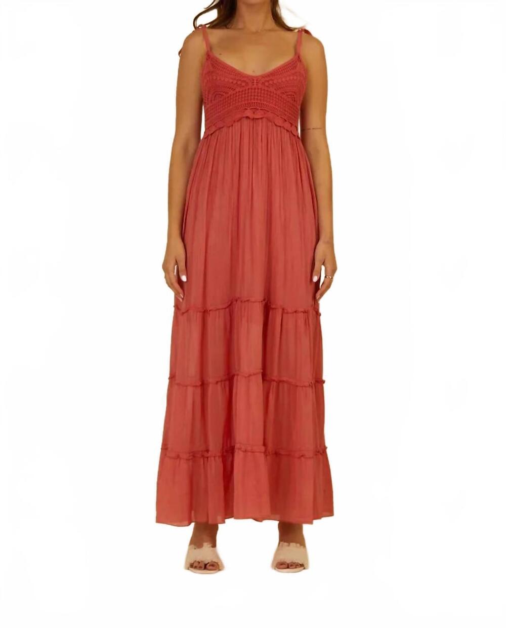 NEW SCANDAL ITALY alisha maxi dress in rose